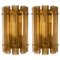 Extra Large Murano Wall Sconces in Glass and Brass, Set of 2, Image 1