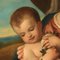 Madonna mit Kind und jungem Johannes, Öl auf Holz, 19. Jh 5
