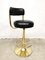 Mid-Century Swedish Industrial Brass Bar Stool by Borje Johanson 4