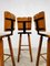 Vintage Brutalist Style Barstools, Set of 3, Image 4