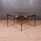 French Brass and Glass Table, 1950s 2