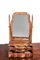 Antique Georgian Revival Burr Walnut Dressing Vanity Table and Mirror, Image 8