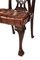 Antique Mahogany Chippendale Style Desk Elbow Chairs, 19th Century, Set of 2 3