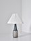 Danish Modern Stoneware Lamp with White Le Klint Shade by Marianne Starck, 1960s, Image 2