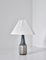 Lampe Moderne en Grès avec Abat-jour Blanc Le Klint par Marianne Starck, Danemark, 1960s 2