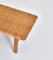 Side Tables or Benches in Oak and Rattan Cane by Borge Mogensen, 1950s, Denmark, Set of 3, Image 8
