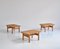 Side Tables or Benches in Oak and Rattan Cane by Borge Mogensen, 1950s, Denmark, Set of 3, Image 3