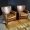 Vintage Leather Brown Chair, Image 2