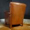 Vintage Leather Brown Chair, Image 6