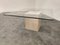 Travertine and Brass Coffee Table by Artedi, 1980s, Image 6