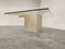 Travertine and Brass Coffee Table by Artedi, 1980s, Image 7