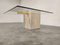 Travertine and Brass Coffee Table by Artedi, 1980s, Image 3