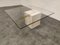 Travertine and Brass Coffee Table by Artedi, 1980s 2