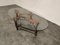 Mid-Century Iron and Leather Coffee Table by Jacques Adnet, 1960s 4