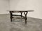 Mid-Century Iron and Leather Coffee Table by Jacques Adnet, 1960s 3