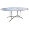 Mid-Century Style Carrara Marble Oval Dining Table, Italy, 1950s 1