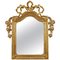 Gold Foil Hand-Carved Wooden Mirror, 1970s, Image 1