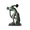 Discobolo Sculpture, Bronze Green Indian Marble, France, 1920, Image 3