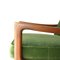 Mid-Century Danish Oak Green Velvet Lounge Chair by Ole Wanscher, 1960s, Image 8