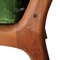Mid-Century Danish Oak Green Velvet Lounge Chair by Ole Wanscher, 1960s 9