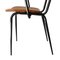 Mid-Century Black Iron Teak Armchairs, France, 1950s, Set of 2, Image 7