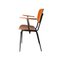 Poltrone Mid-Century in teak nero, Francia, anni '50, set di 2, Immagine 4