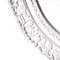 Oval Silver Hand-Carved Wooden Mirror, Spain, 1970s 4
