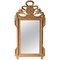 Gold Foil Hand-Carved Wooden Rectangular Mirror, 1970s, Image 1