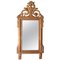 Gold Foil Hand-Carved Wooden Rectangular Mirror, 1970s 1