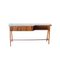 Mid-Century Rectangular Walnut Mahogany Wood Desk by Ico Parisi, Italy, 1950s 2