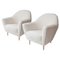 Mid-Century Beige Wool Italian Armchairs by Ico Parisi, Italy, 1950s, Set of 2 1