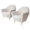 Mid-Century Beige Wool Italian Armchairs by Ico Parisi, Italy, 1950s, Set of 2, Image 1