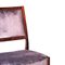 Mid-Century Brown Purple Velvet Chairs, Sweden, 1960s, Set of 4 8