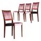 Mid-Century Brown Purple Velvet Chairs, Sweden, 1960s, Set of 4 1