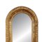 Rectangular Gold Foil Hand-Carved Wooden Mirror, 1970s 2