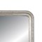 Specchio rettangolare in legno argentato intagliato a mano, Immagine 2