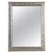 Rectangular Silver Hand-Carved Wooden Mirror 1