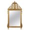 Gold Foil Hand-Carved Wooden Rectangular Mirror, 1970 1