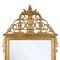 Gold Foil Hand-Carved Wooden Rectangular Mirror, 1970 2