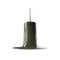 Cylindrical Green Murano Glass Italian Suspension Lamp, 1960s 2