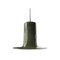 Lampe à Suspension Cylindrique en Verre Murano Vert, Italie, 1960s 2