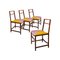 Yellow and Lilac Italian Chairs by Renato Venturi, Italy, 1960s, Set of 4 1