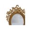 Round Gold Foil Hand-Carved Wooden Mirror, 1970 3