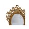 Round Gold Foil Hand-Carved Wooden Mirror, 1970, Image 3