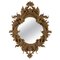 Leaf Gold Foil Hand-Carved Wooden Mirror, 1970 1