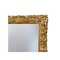 Rectangular Gold Foil Hand-Carved Wooden Mirror, 1970 2