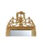 Rectangular Gold Foil Hand-Carved Wooden Mirror, 1970 2