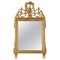 Rectangular Gold Foil Hand-Carved Wooden Mirror, 1970 1