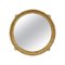 Round Gold Hand-Carved Wooden Mirror, 1970, Image 1
