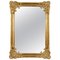 Rectangular Gold Hand-Carved Wooden Mirror, 1970 1